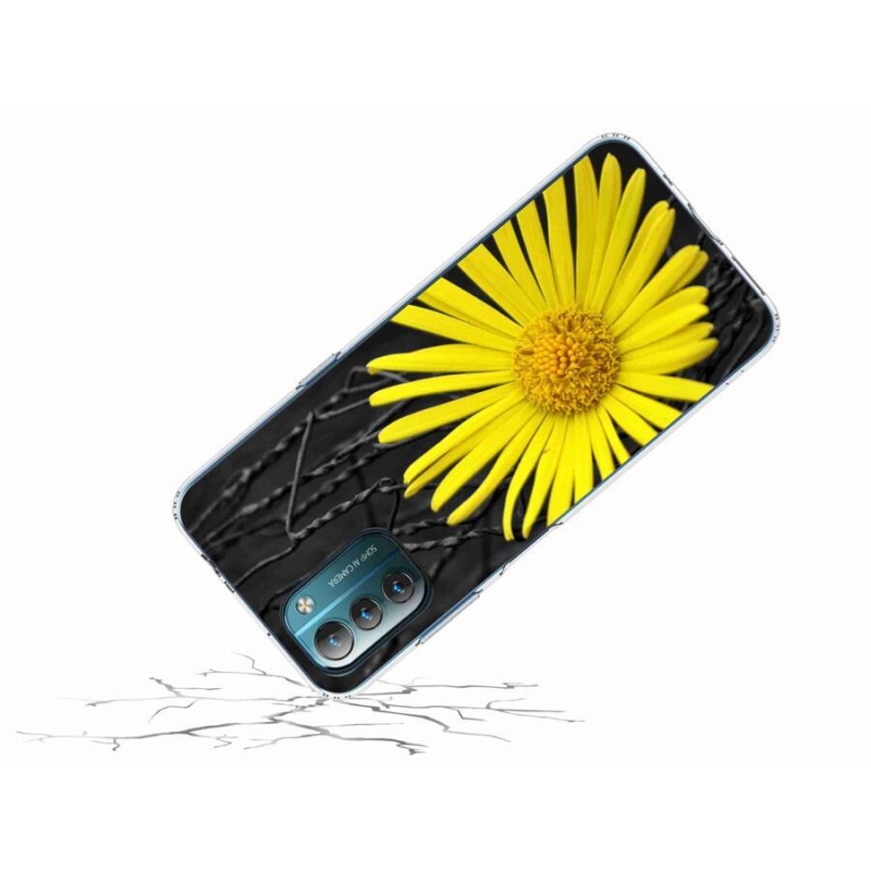 Zselés tok mmCase Nokia G11/G21 készülékhez - sárga virág