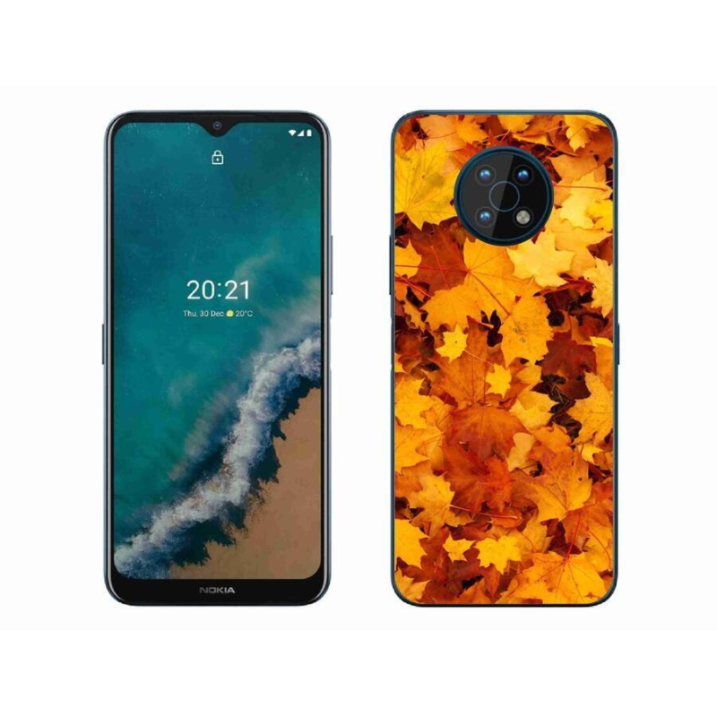 Zselés borítás mmCase a Nokia G50 készülékhez - juharlevelek