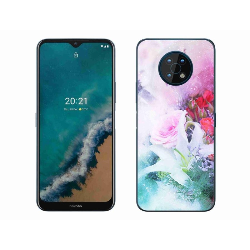 Zselés borító mmCase mobiltelefonhoz Nokia G50 - virágok 4
