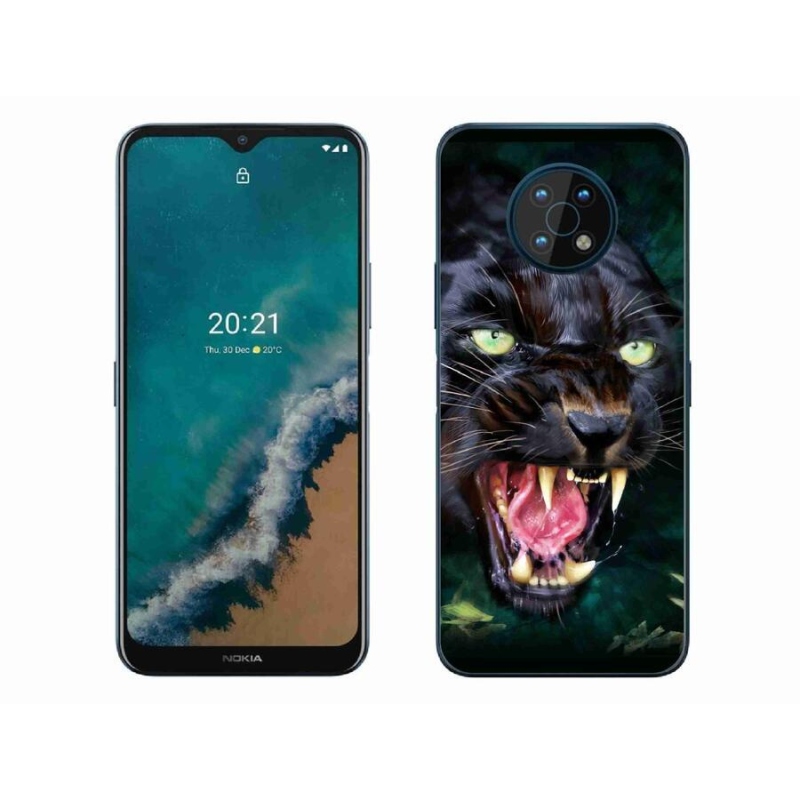 Zselés borítás mmCase a Nokia G50 készülékhez - dühös fekete párduc