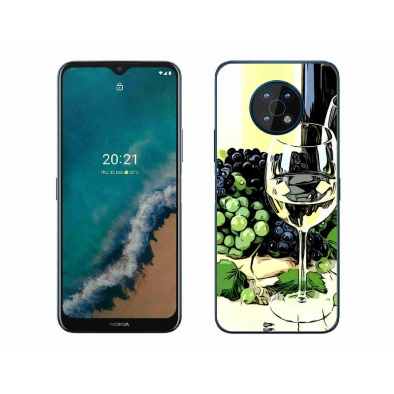Zselés borító mmCase mobiltelefonhoz Nokia G50 - pohár bor