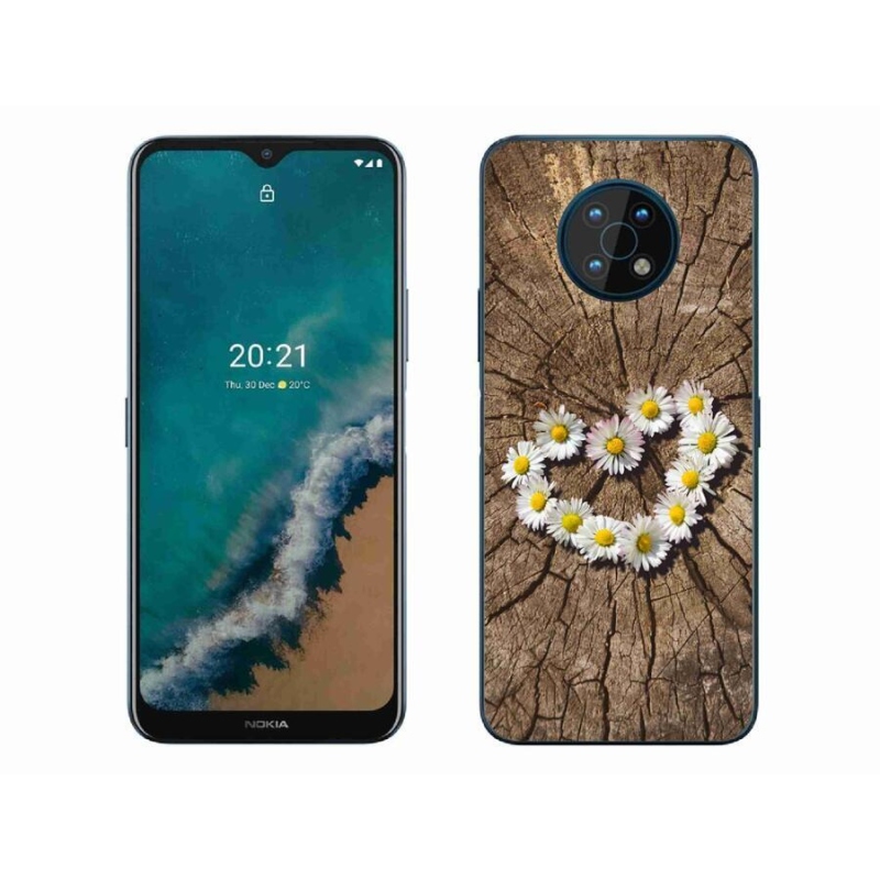 Zselés borító mmCase mobiltelefonhoz Nokia G50 - százszorszépek szíve