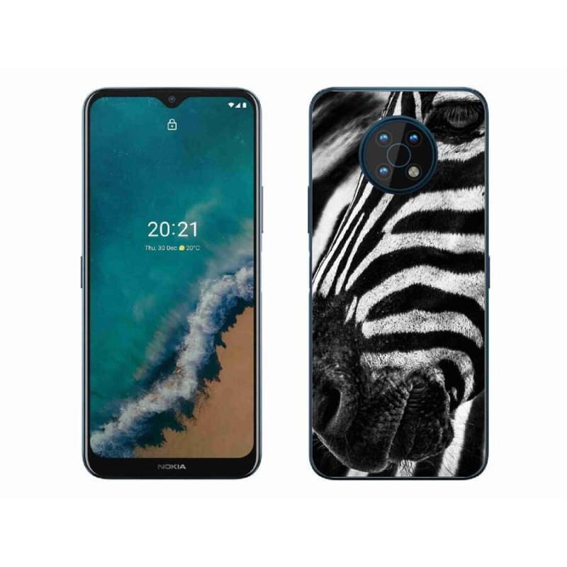 Zselés borítás mmCase a Nokia G50 készülékhez - zebra