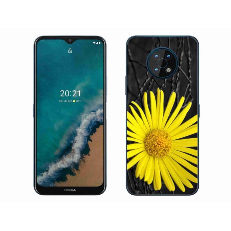 Zselés tok mmCase a Nokia G50 készülékhez - sárga virág