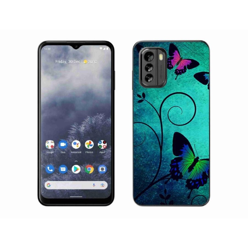 Zselés borító mmCase mobiltelefonhoz Nokia G60 5G - színes pillangók