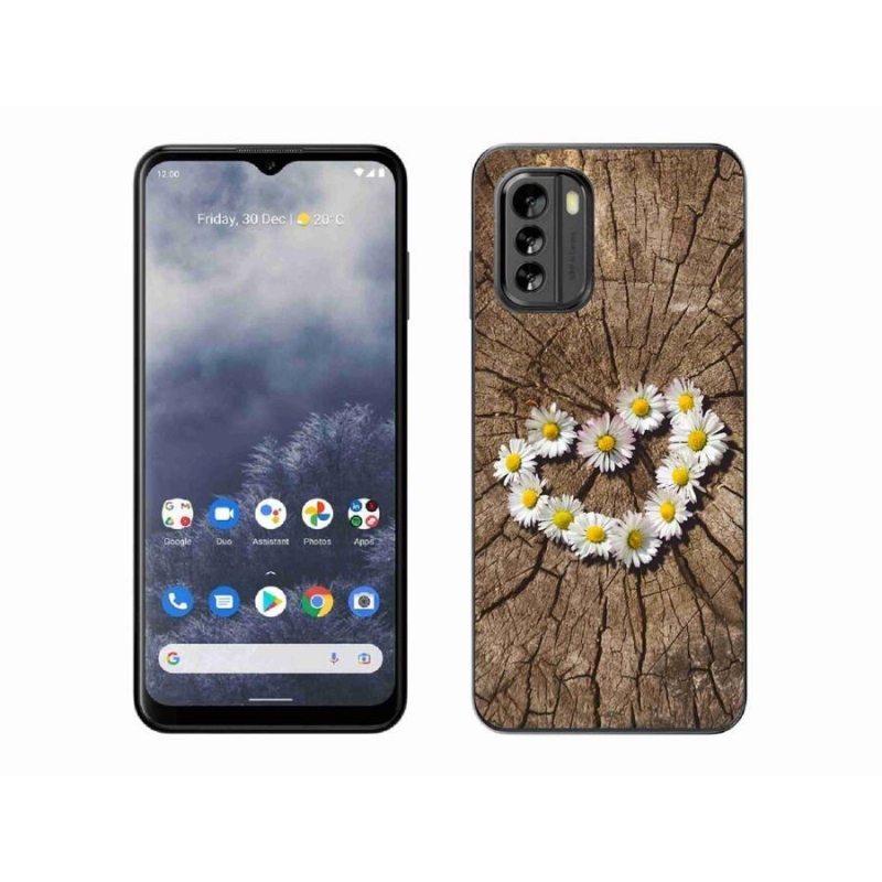Zselés borítás mmCase a Nokia G60 5G készülékhez - százszorszépek szíve