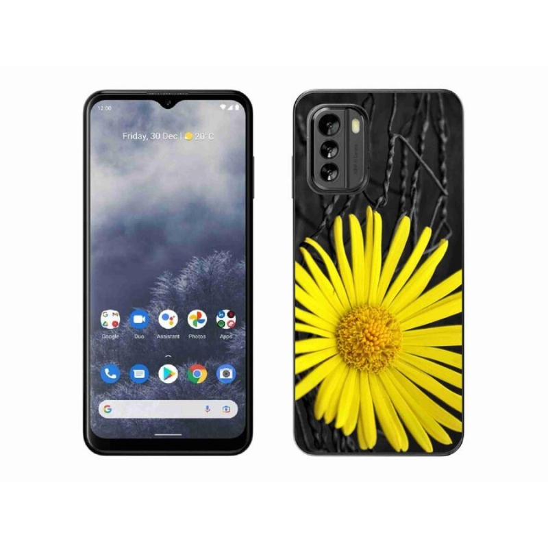 Zselés borítás mmCase a Nokia G60 5G készülékhez - sárga virág
