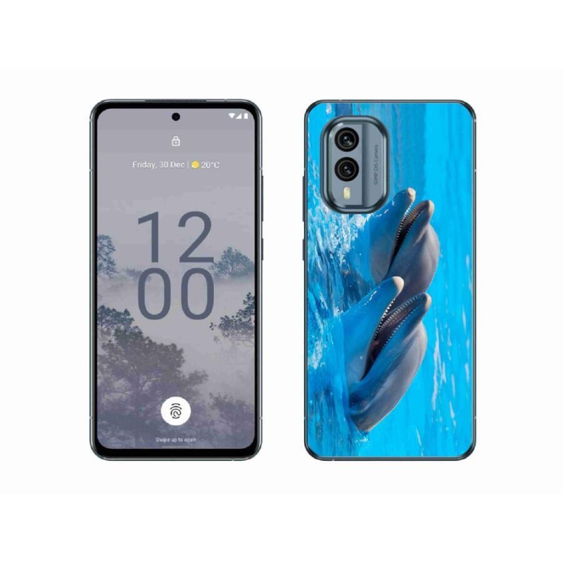 Zselés borítás mmCase a Nokia X30 5G készülékhez - delfinek