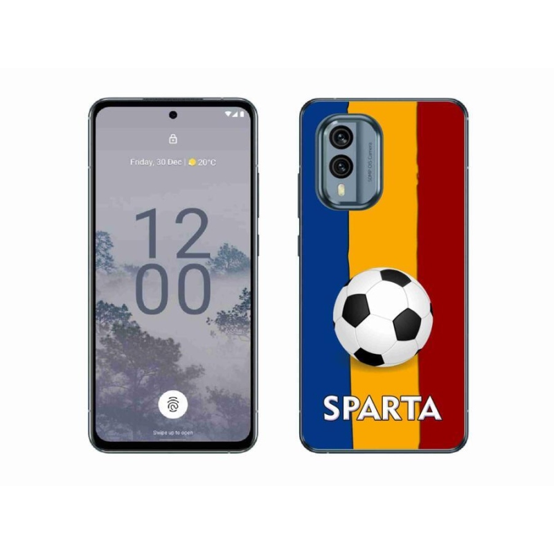 Zselés borítás mmCase a Nokia X30 5G készülékhez - labdarúgó 1