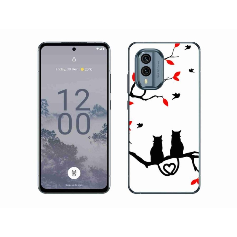 Zselés borítás mmCase a Nokia X30 5G készülékhez - macska szeretet