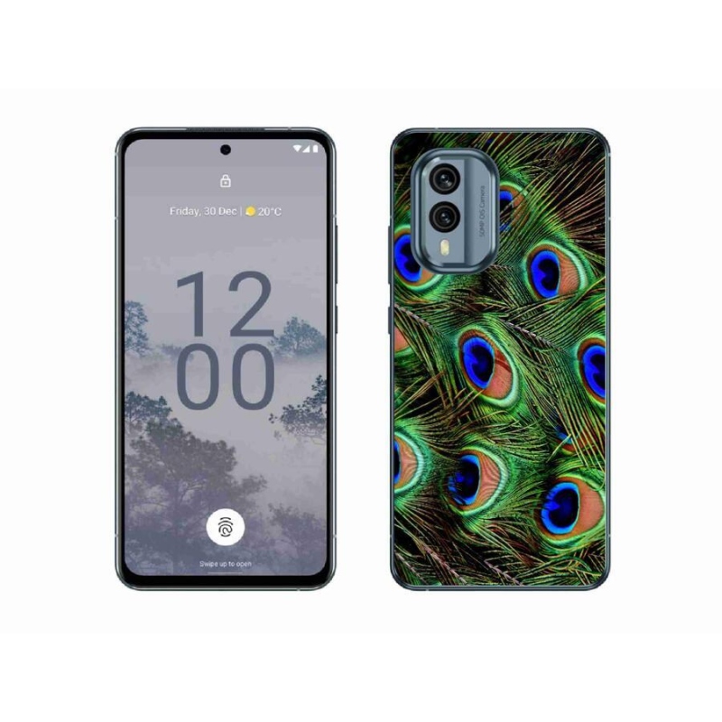 Zselés borítás mmCase a Nokia X30 5G készülékhez - pávatoll