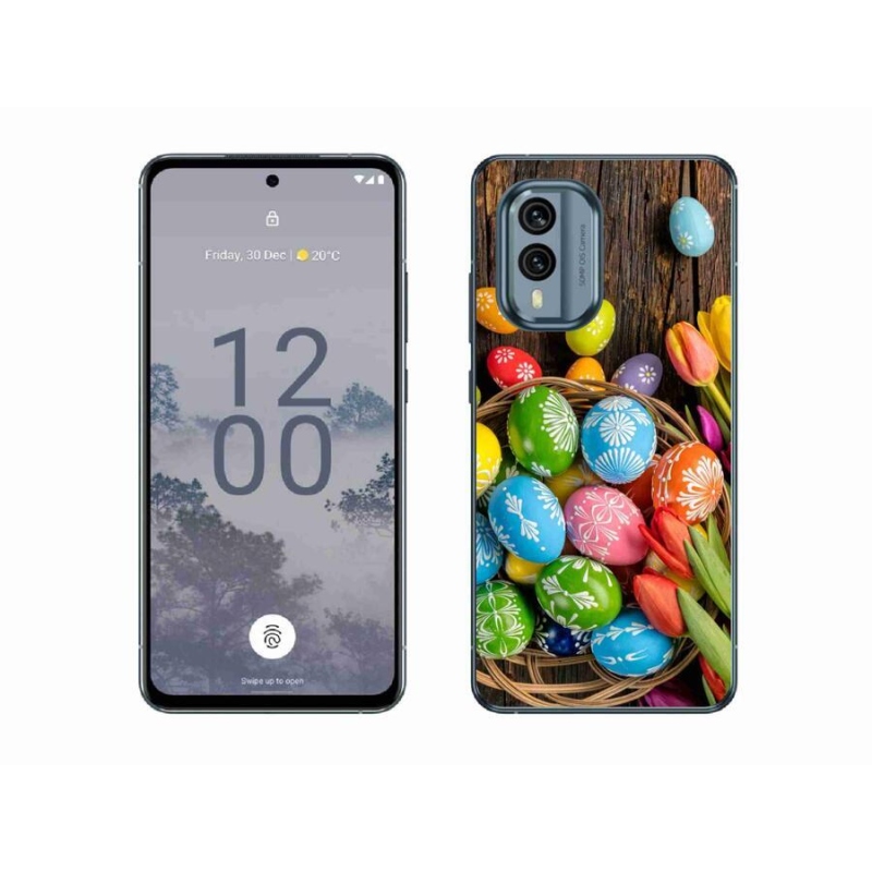 Zselés borítás mmCase a Nokia X30 5G készülékhez - Húsvéti tojások