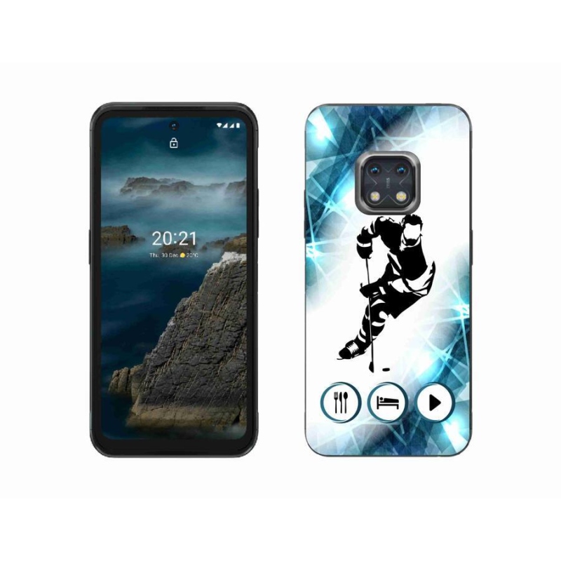 Zselés borítás mmCase mobiltelefonhoz Nokia XR20 - jégkorong 1