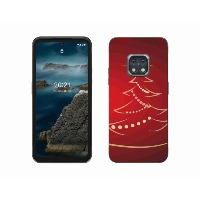 Zselés borítás mmCase a Nokia XR20 készülékhez - karácsonyfa karikatúra
