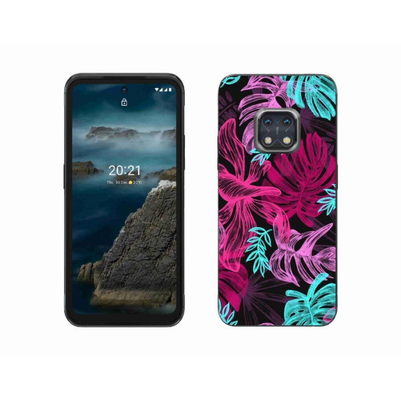 Zselés borítás mmCase mobiltelefonhoz Nokia XR20 - virágok 1