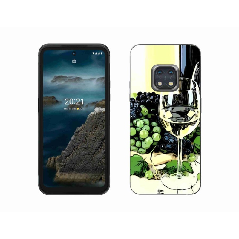 Zselés borító mmCase a Nokia XR20 mobiltelefonhoz - pohár bor
