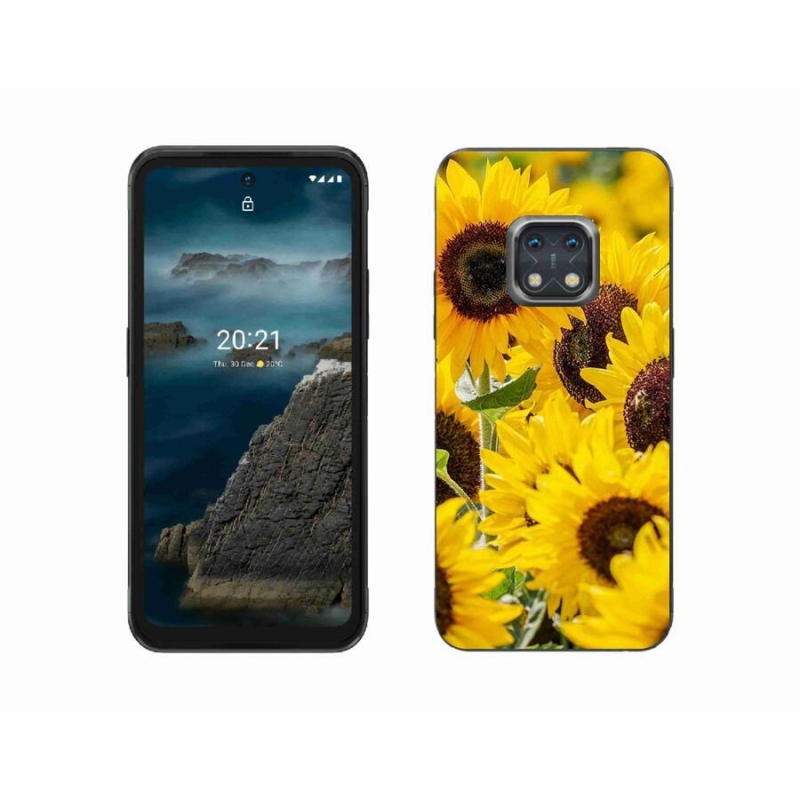 Zselés borítás mmCase a Nokia XR20 készülékhez - Napraforgó