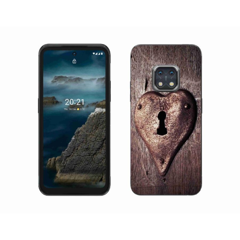 Zselés borítás mmCase a Nokia XR20 készülékhez - szív alakú zár