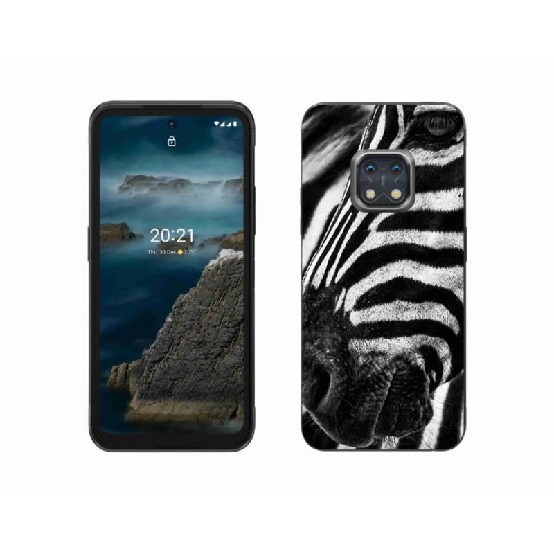 Zselés borítás mmCase a Nokia XR20 készülékhez - zebra