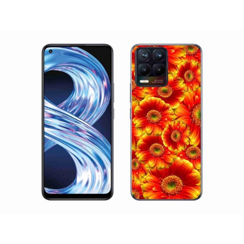 Gél borítás mmCase a Realme 8 4G készülékhez - gerbera 1
