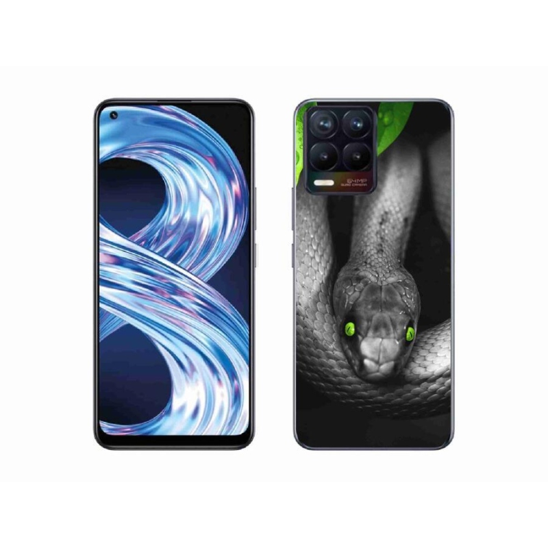 Gél borítás mmCase a Realme 8 4G-hez - kígyó