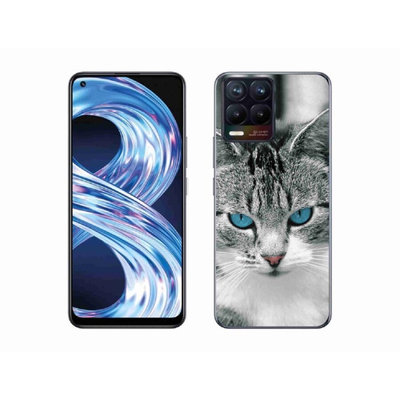 Gél borítás mmCase a Realme 8 4G készülékhez - macskaszem 1