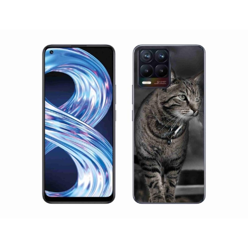 Gél borítás mmCase a Realme 8 4G készülékhez - macska