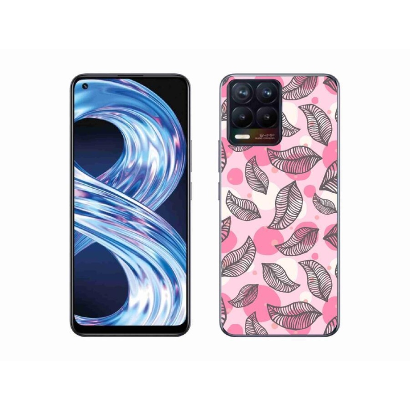 Gél borítás mmCase a Realme 8 4G-hez - rajzfilmes hulló levelek