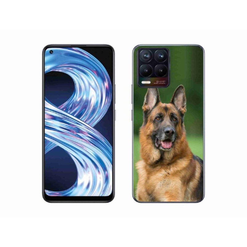 Gél borítás mmCase a Realme 8 4G készülékhez - Német juhászkutya