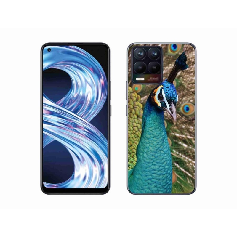 Gél borítás mmCase a Realme 8 4G készülékhez - páva