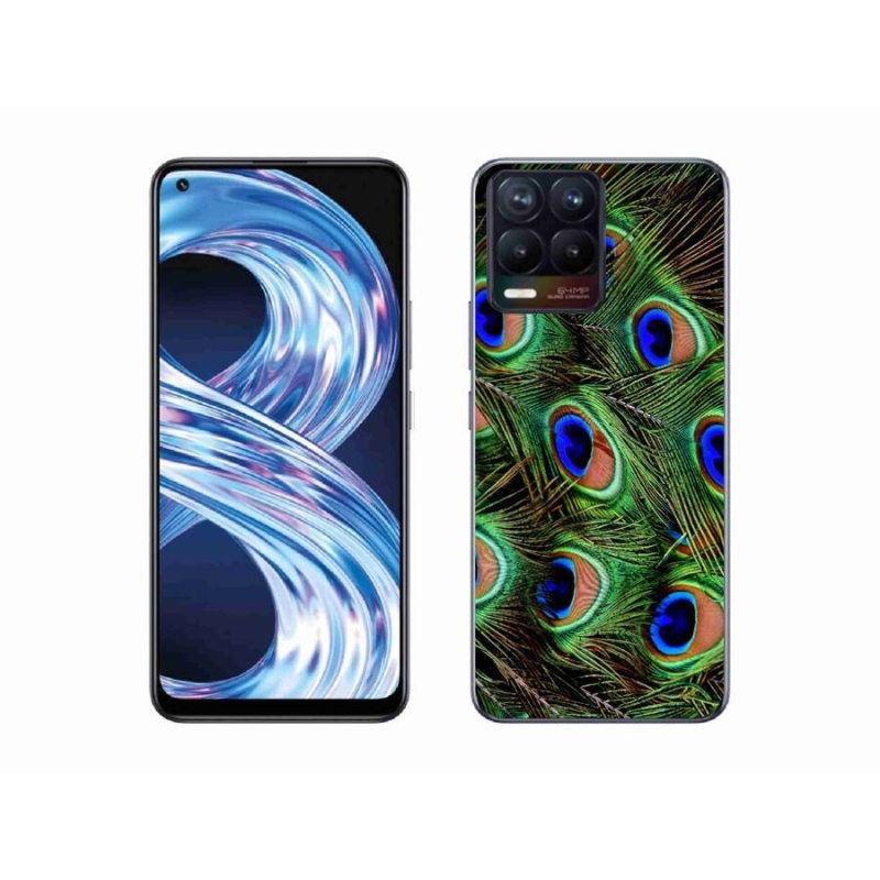 Gél borítás mmCase a Realme 8 4G készülékhez - pávatoll