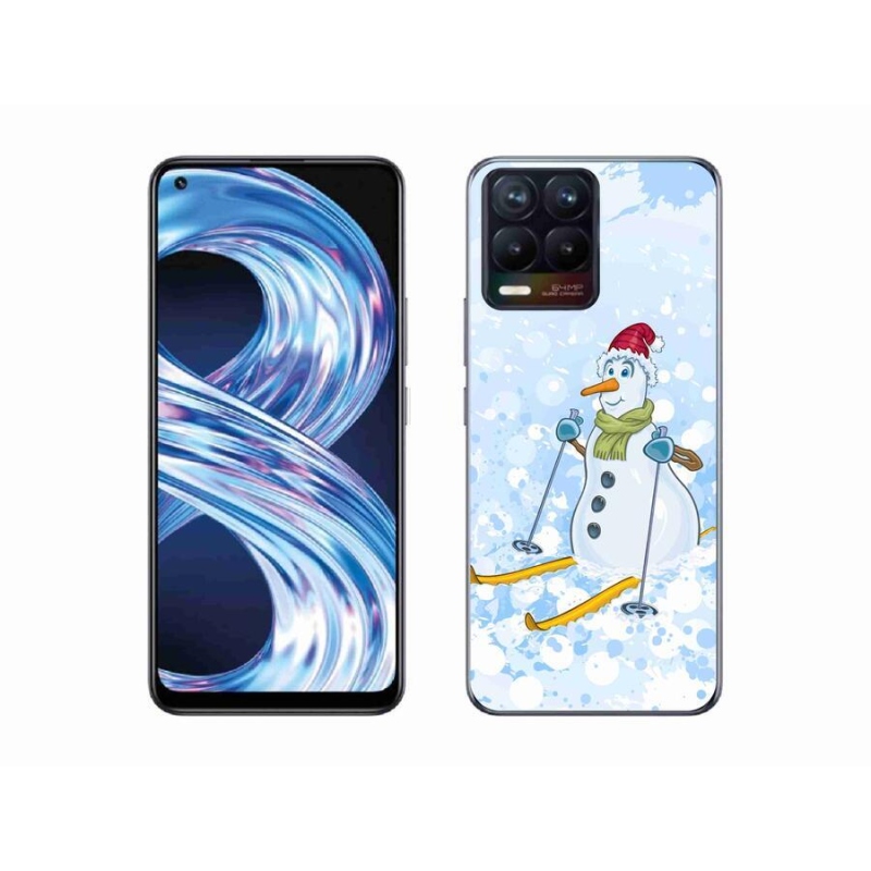 Gél borítás mmCase a Realme 8 4G készülékhez - hóember