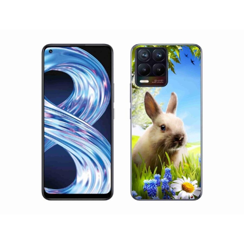 Gél borítás mmCase a Realme 8 4G készülékhez - nyuszi