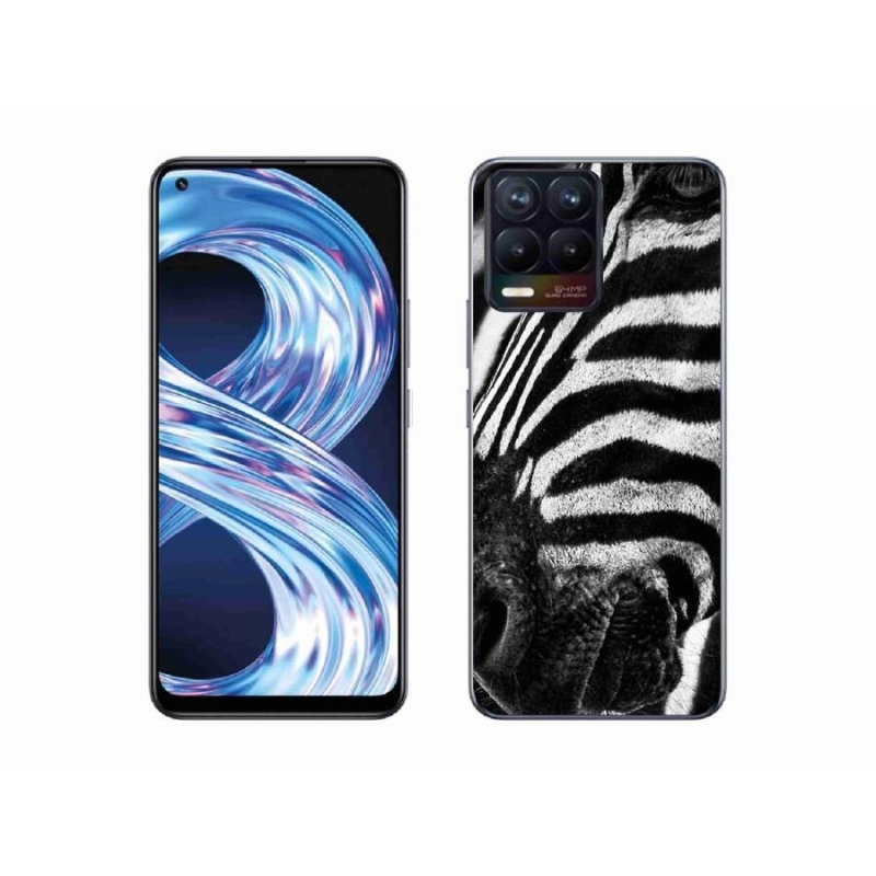 Gél borítás mmCase a Realme 8 4G készülékhez - zebra