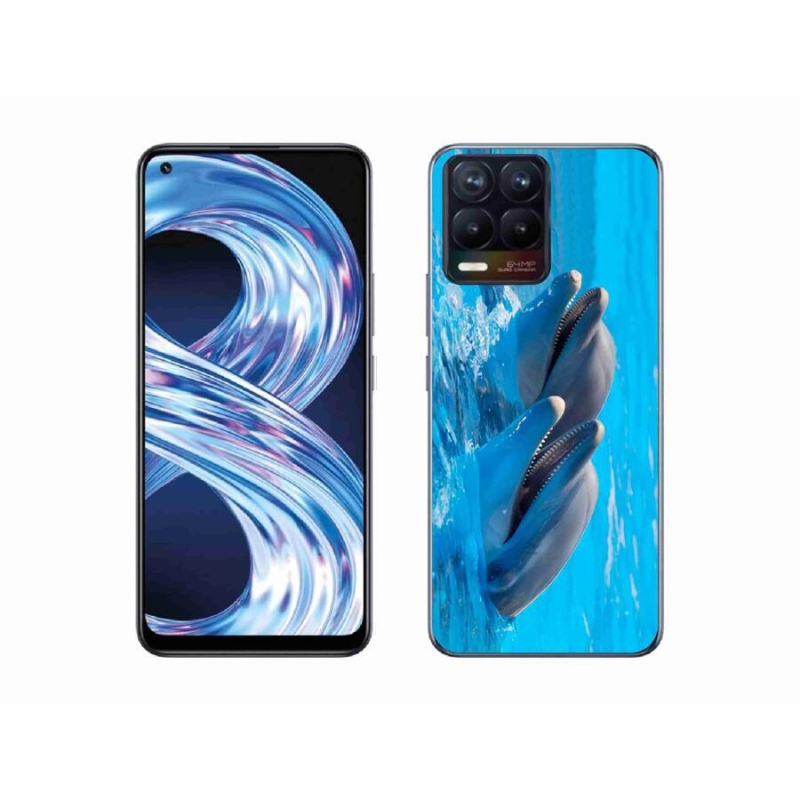 Gél borítás mmCase a Realme 8 Pro-hoz - delfinek