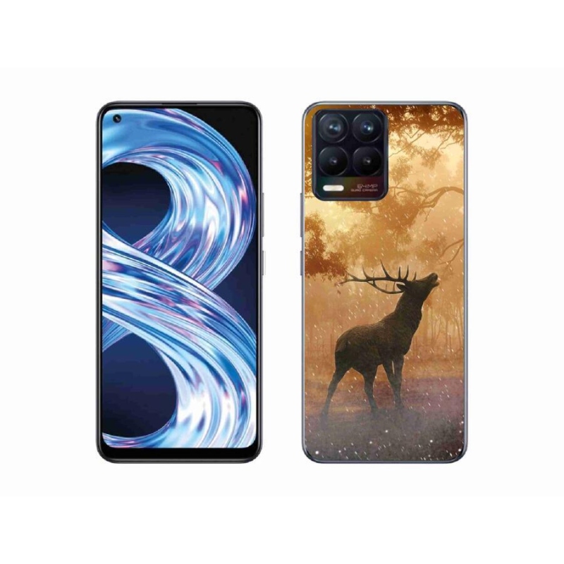 Zselés borítás mmCase a Realme 8 Pro-hoz - szarvas a szarvasbőgésben
