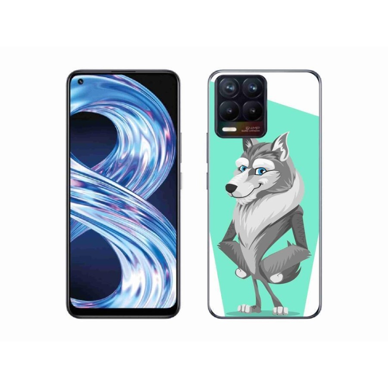 Gél borító mmCase a Realme 8 Pro-hoz - rajzfilm farkas