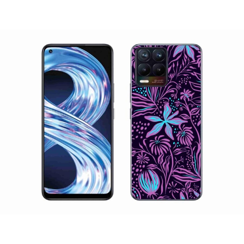 Gél borítás mmCase a Realme 8 Pro-hoz - virágok 2