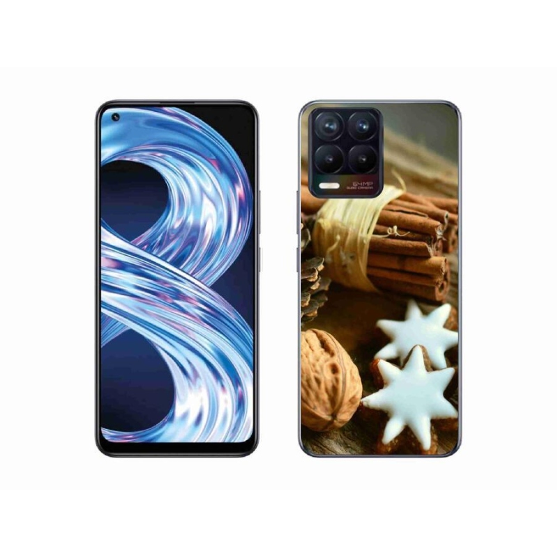 Gél borítás mmCase a Realme 8 Pro számára - fahéj és mézeskalács
