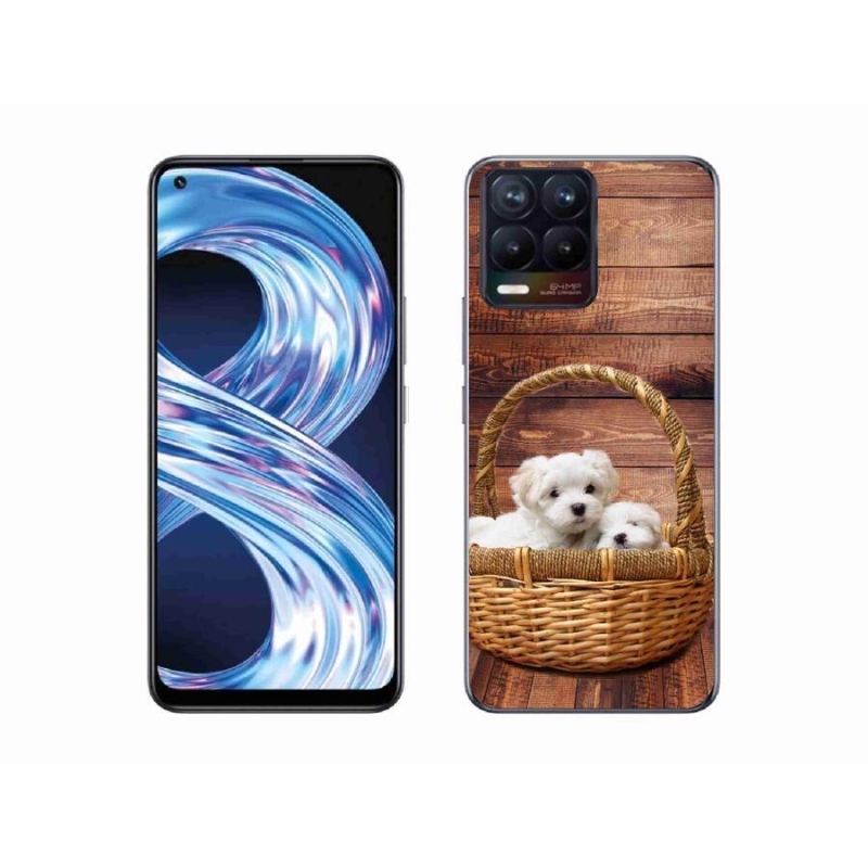 Gél borítás mmCase a Realme 8 Pro-hoz - kölyökkutyák