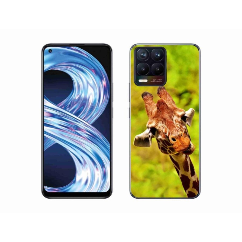 Zselés borítás mmCase a Realme 8 Pro-hoz - zsiráf