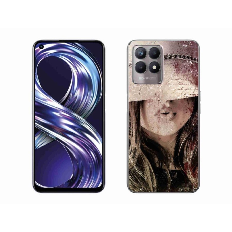 Gél borító mmCase mobilhoz Realme 8i - lány