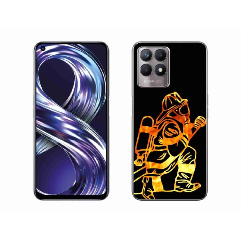 Gél borítás mmCase a Realme 8i készülékhez - tűzoltó 1
