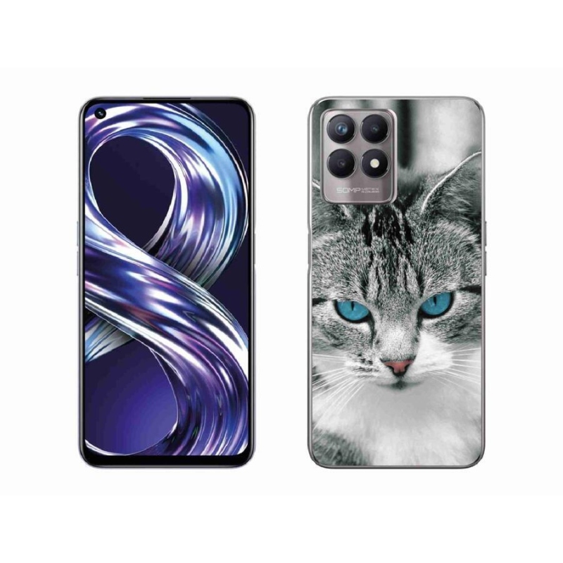 Zselés borítás mmCase a Realme 8i készülékhez - macskaszem 1