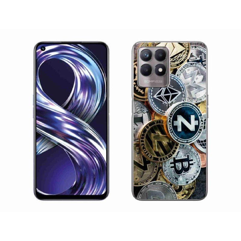 Gél borítás mmCase a Realme 8i számára - kriptovaluták