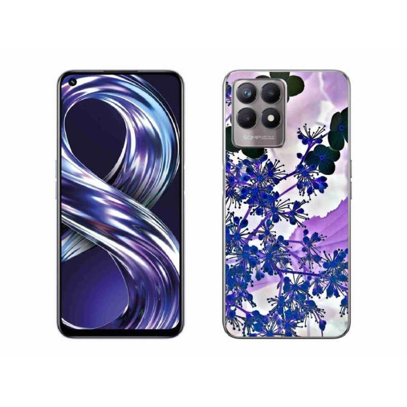 Zselés borító mmCase mobilhoz Realme 8i - hortenzia virág