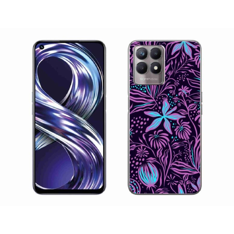 Zselés borítás mmCase a Realme 8i készülékhez - virágok 2