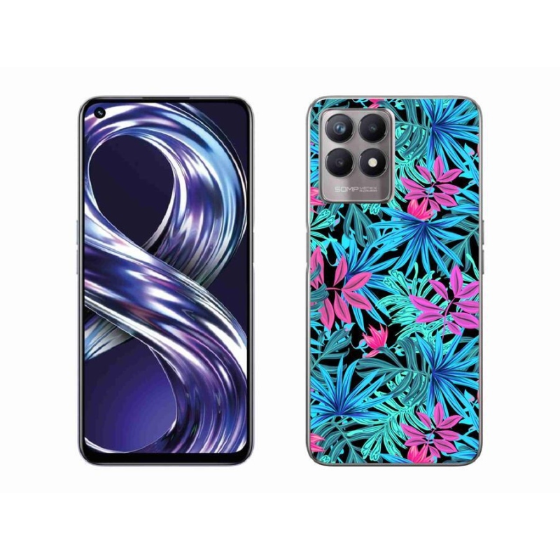 Zselés borítás mmCase a Realme 8i készülékhez - virágok 3