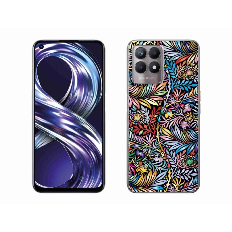 Zselés borítás mmCase a Realme 8i készülékhez - Virágok 5