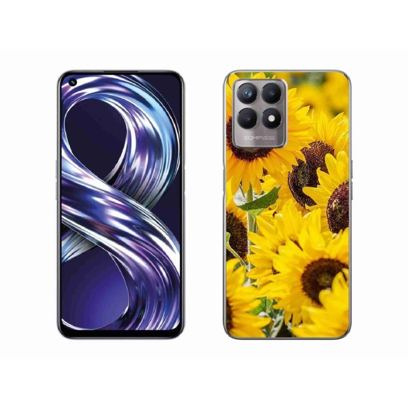 Zselés borítás mmCase a Realme 8i készülékhez - napraforgó